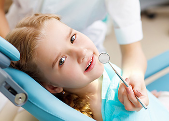 Little Girl Visiting Dentist